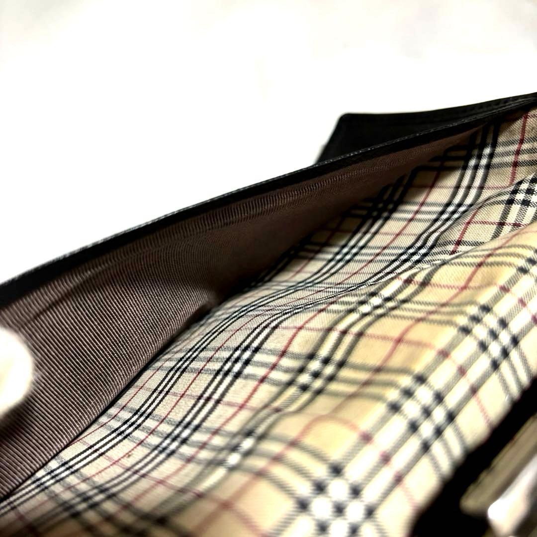 あちょら様　BURBERRY◆バーバリー ◆黒ブラック◆ノバチェック◆長財布