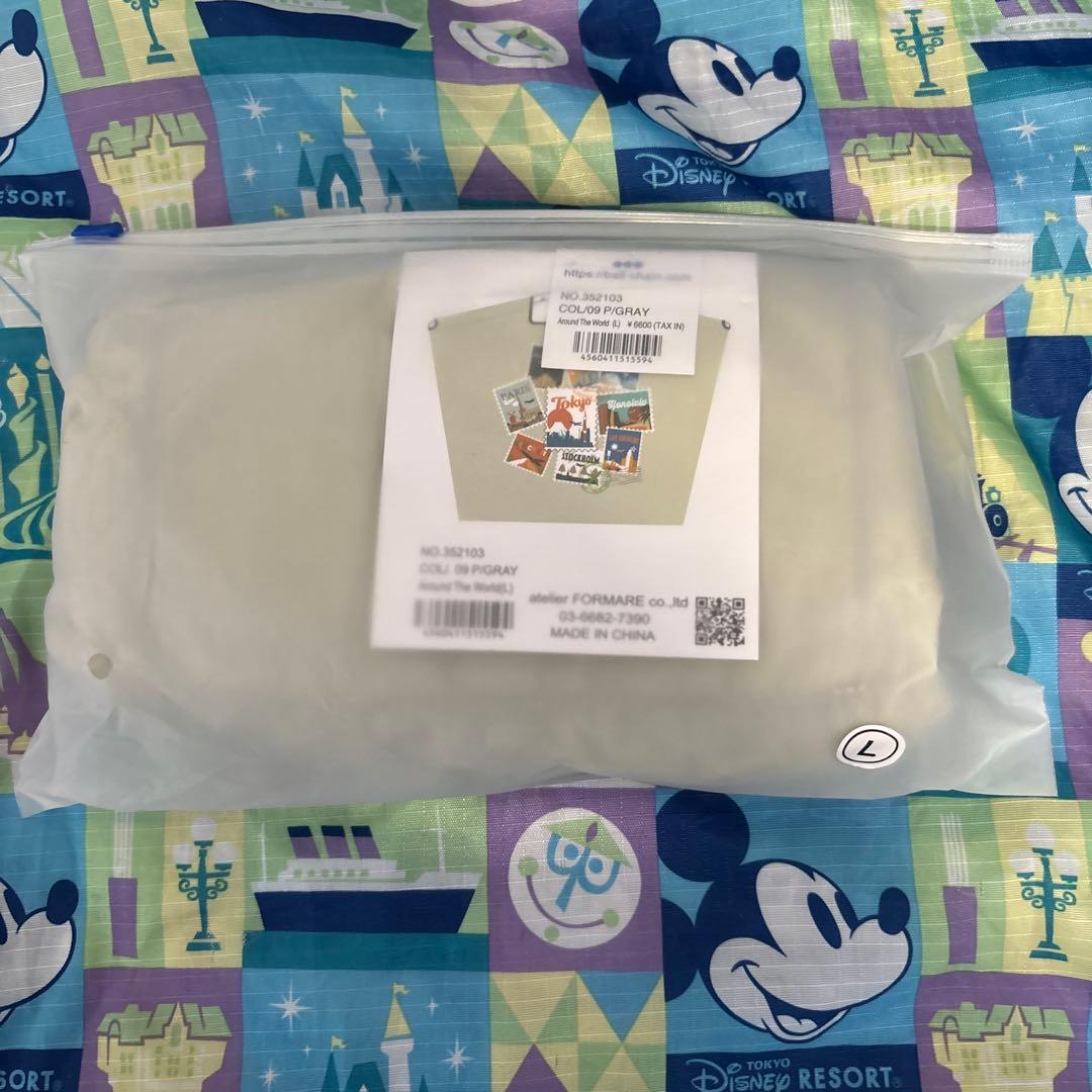 【Lサイズ】 BALL&CHAIN ANA エコバッグ Ｌ ペールグレイ