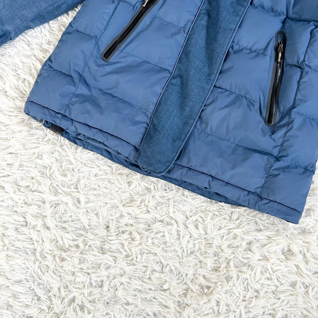 ロキシー　スキースノーボードウェア レディース M ブルー　群青色　中綿ダウン
