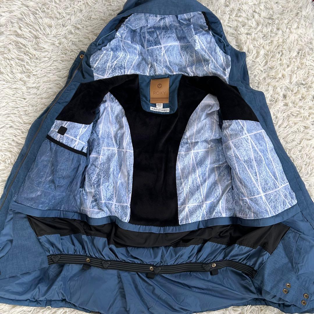 ロキシー　スキースノーボードウェア レディース M ブルー　群青色　中綿ダウン