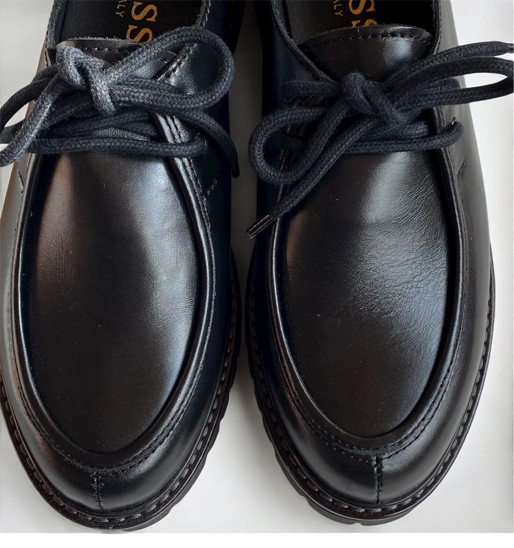 エネス ENESS チロリアンシューズ 色：ブラック