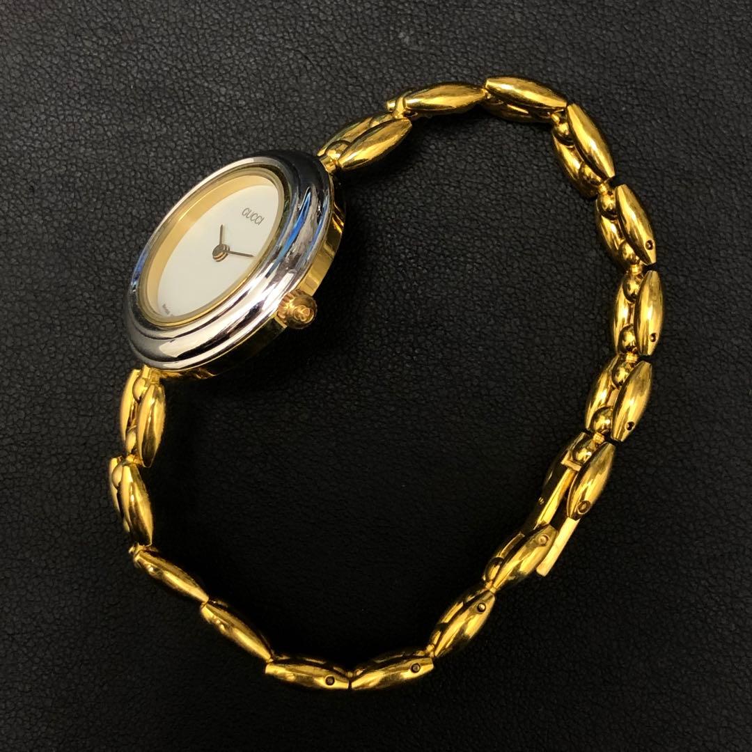 (C011417)GUCCI チェンジベゼルウォッチ レディース 11/12.2