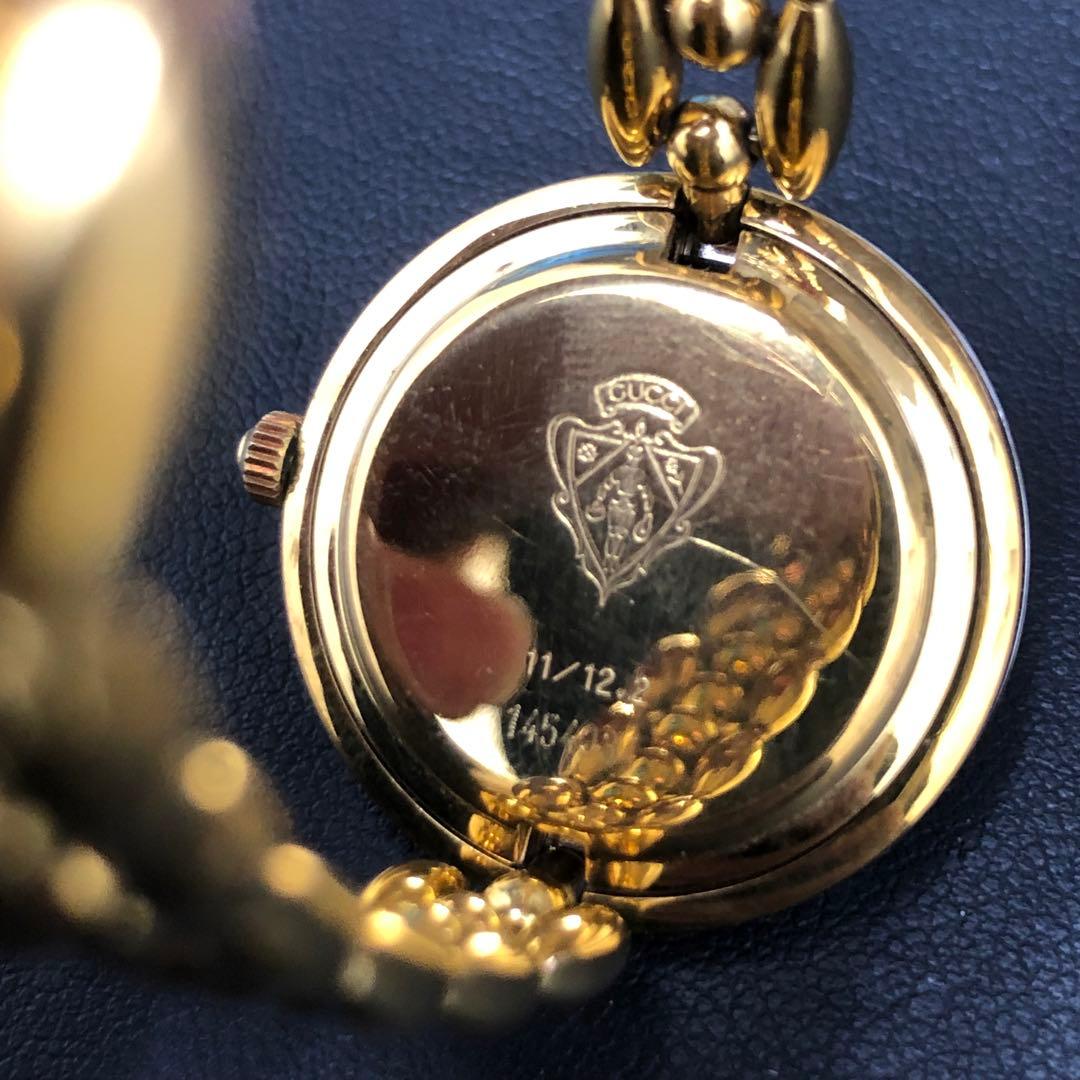 (C011417)GUCCI チェンジベゼルウォッチ レディース 11/12.2