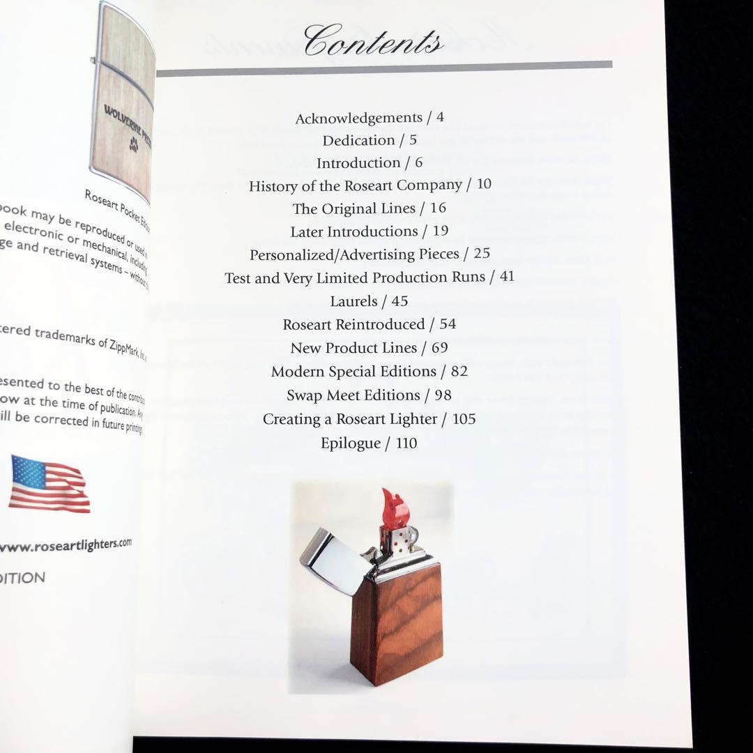 【ZIPPO】ローズアート社創業50周年記念 写真集「ROSEART」限定150