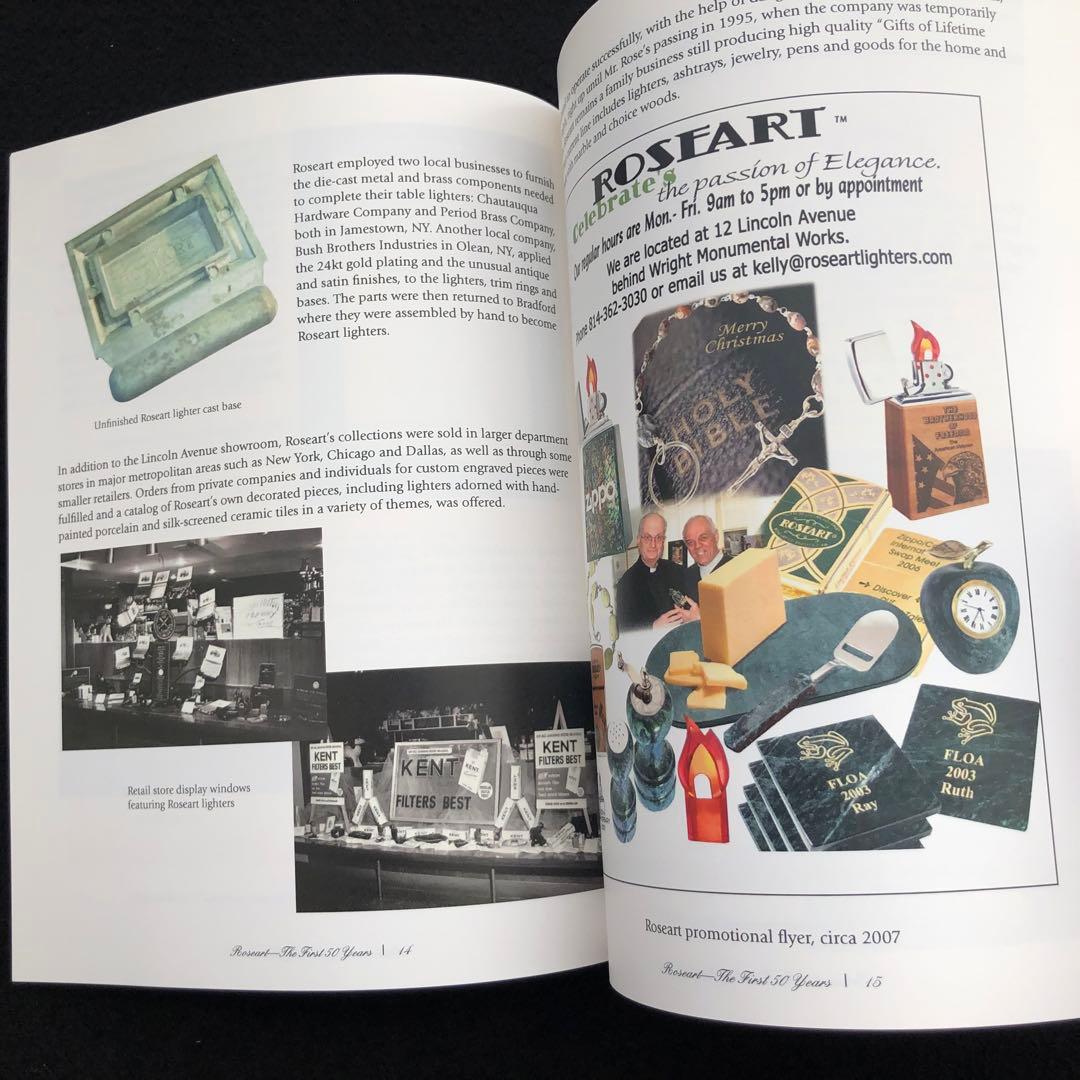 【ZIPPO】ローズアート社創業50周年記念 写真集「ROSEART」限定150