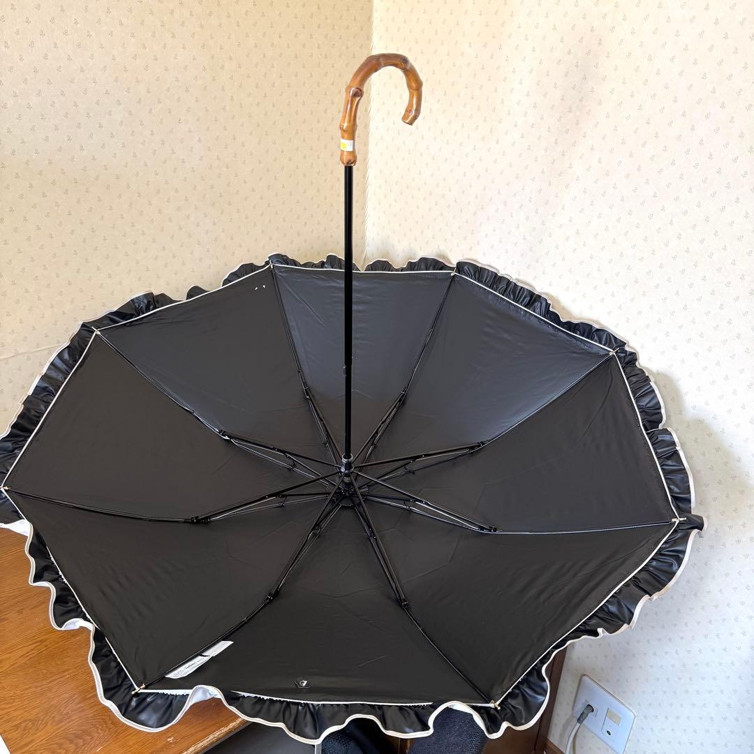 ★新品★Blao　晴雨兼用　フリル　日傘　１級遮光　遮熱　サマーシールド　軽量