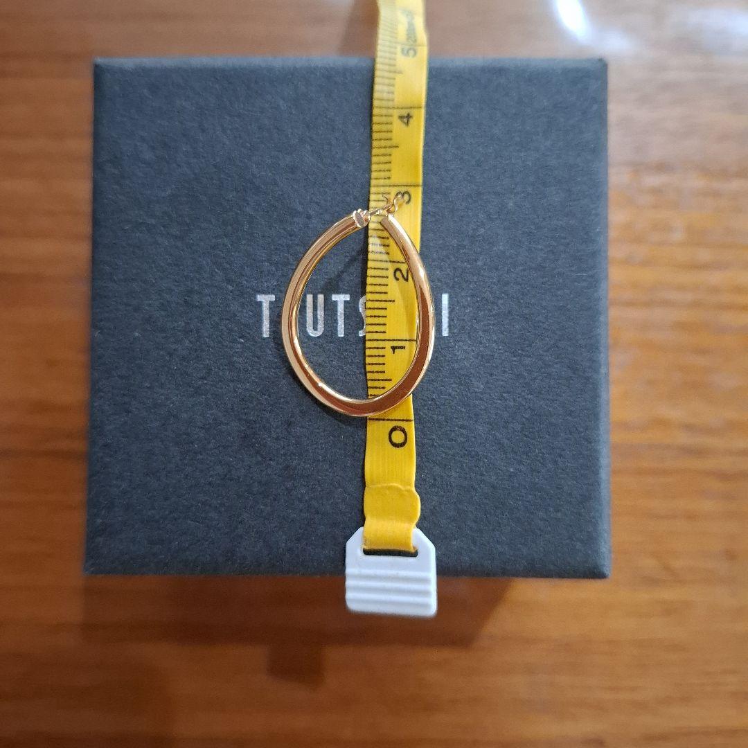 TSUTSUMI ゴールド ドロップ型ピアス　k18