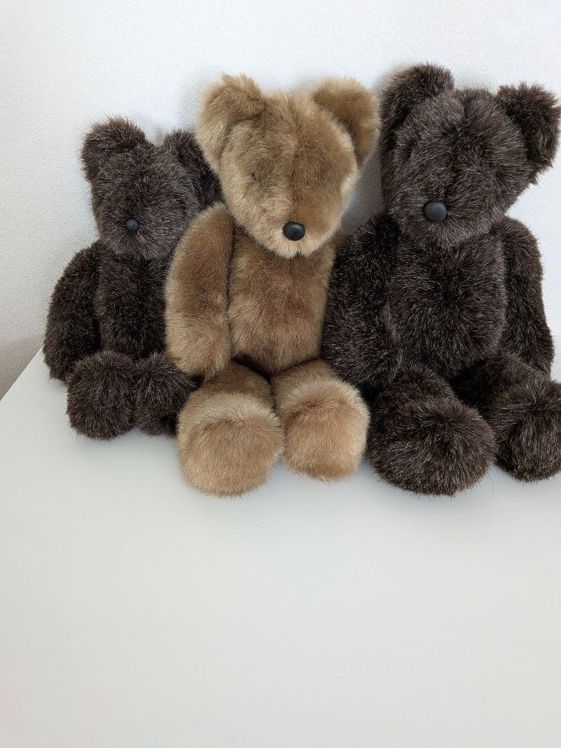 ケテクルーゼブラウンテディベア 3点セット