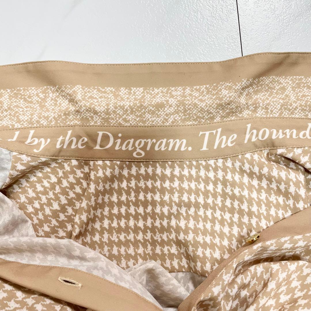 未使用級✨グレースコンチネンタル ハウンドトゥースプリントワンピース 近年