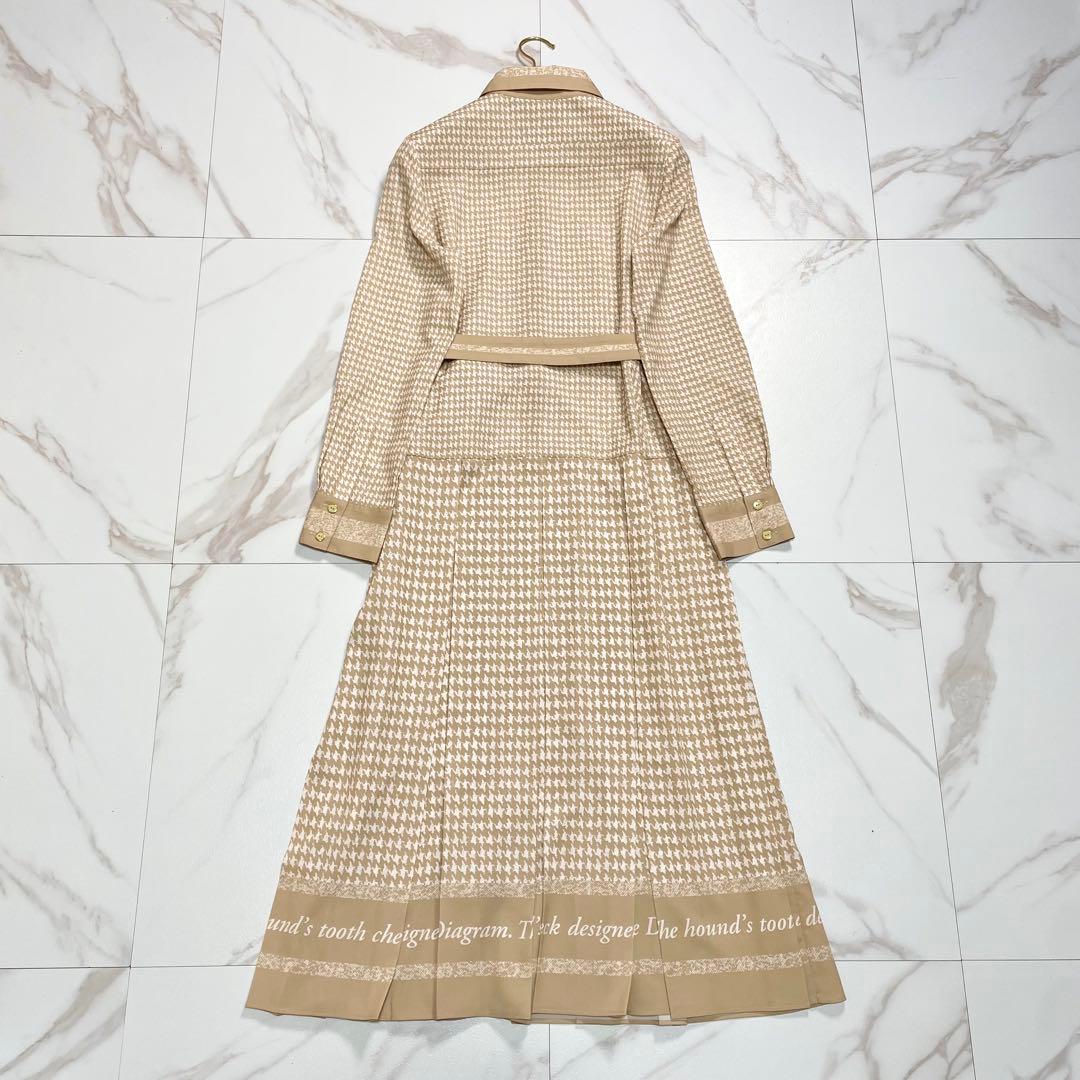 未使用級✨グレースコンチネンタル ハウンドトゥースプリントワンピース 近年