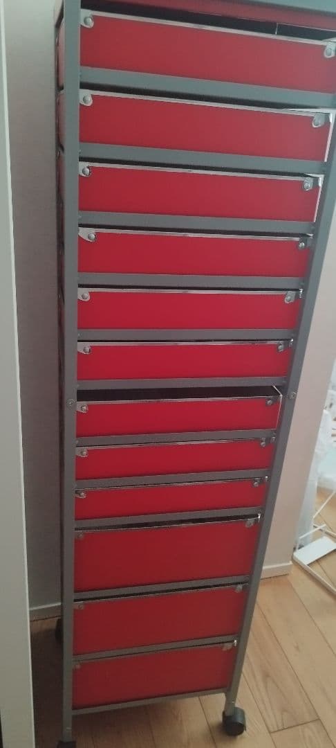 12段チェスト キャスター付き書類棚小物収納ケース引き出しサイドチェスト