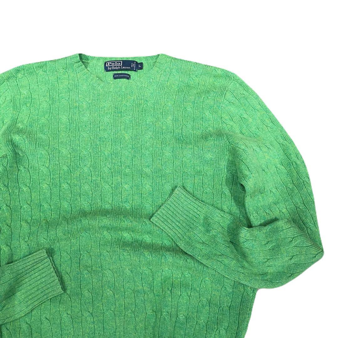 【カシミヤ100】ラルフローレン カシミヤニット L