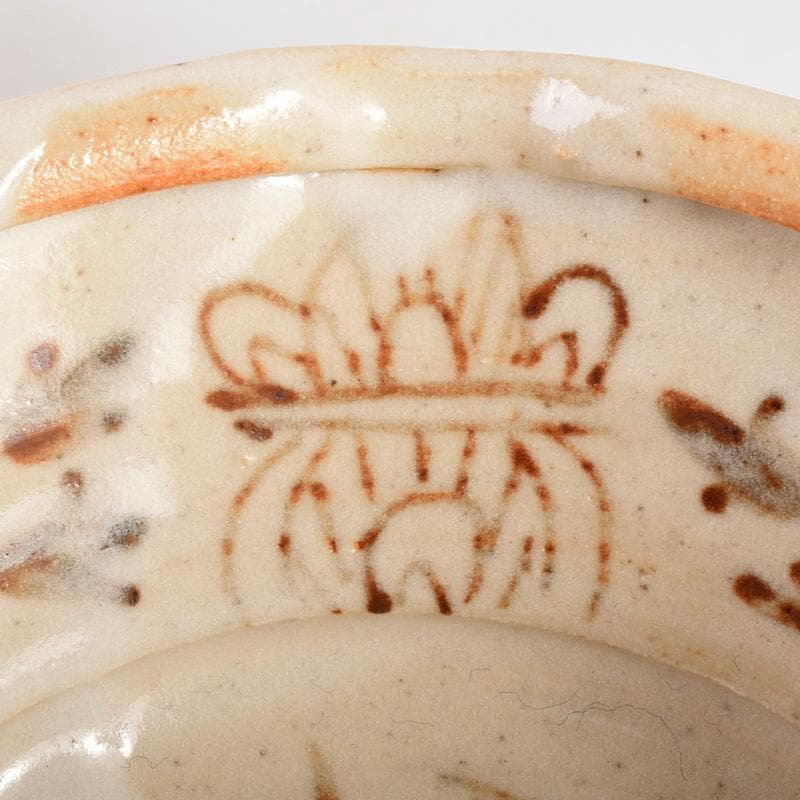 和食器　笠原窯　志野　向付　五客　共箱　V　R4988