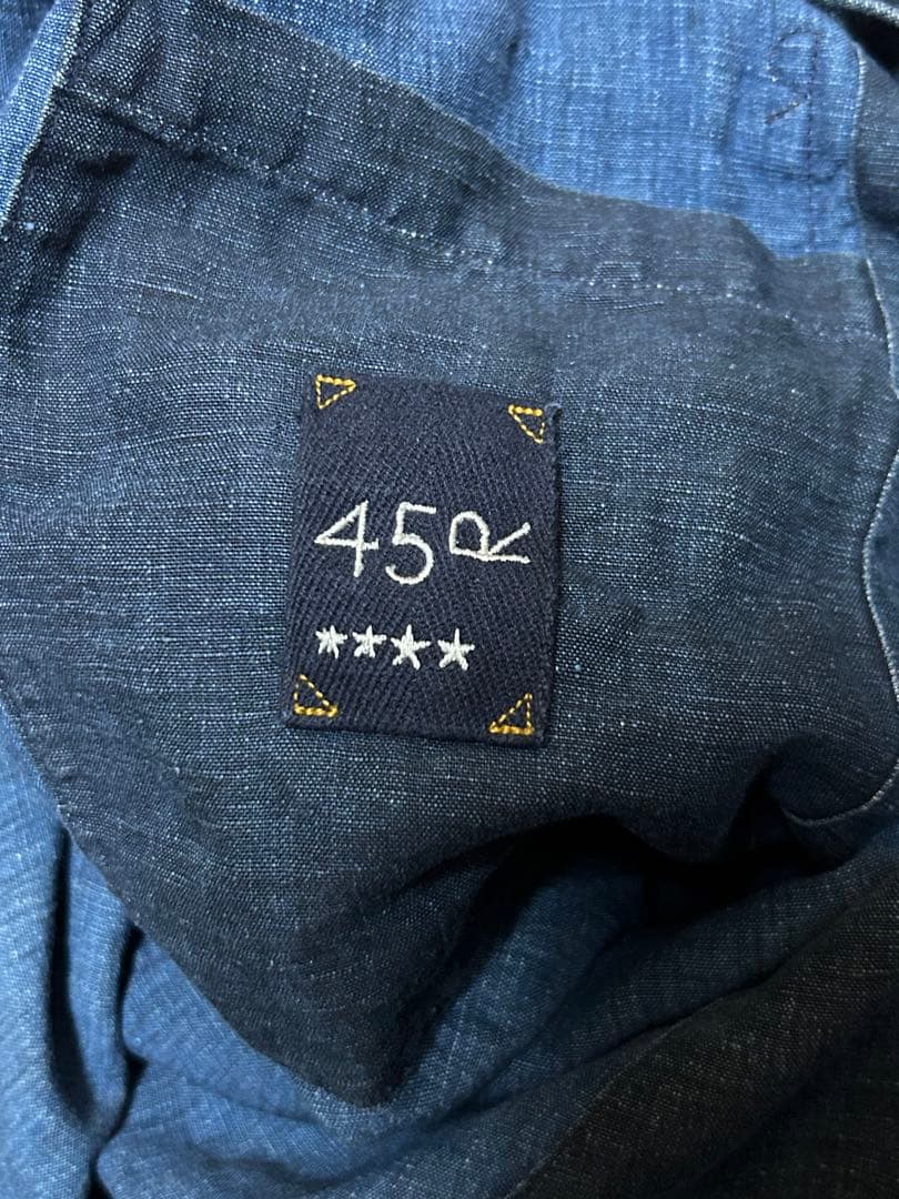 F*8様 45RリネンダックのASAMAジャケット インディゴ　テーラードジャケ