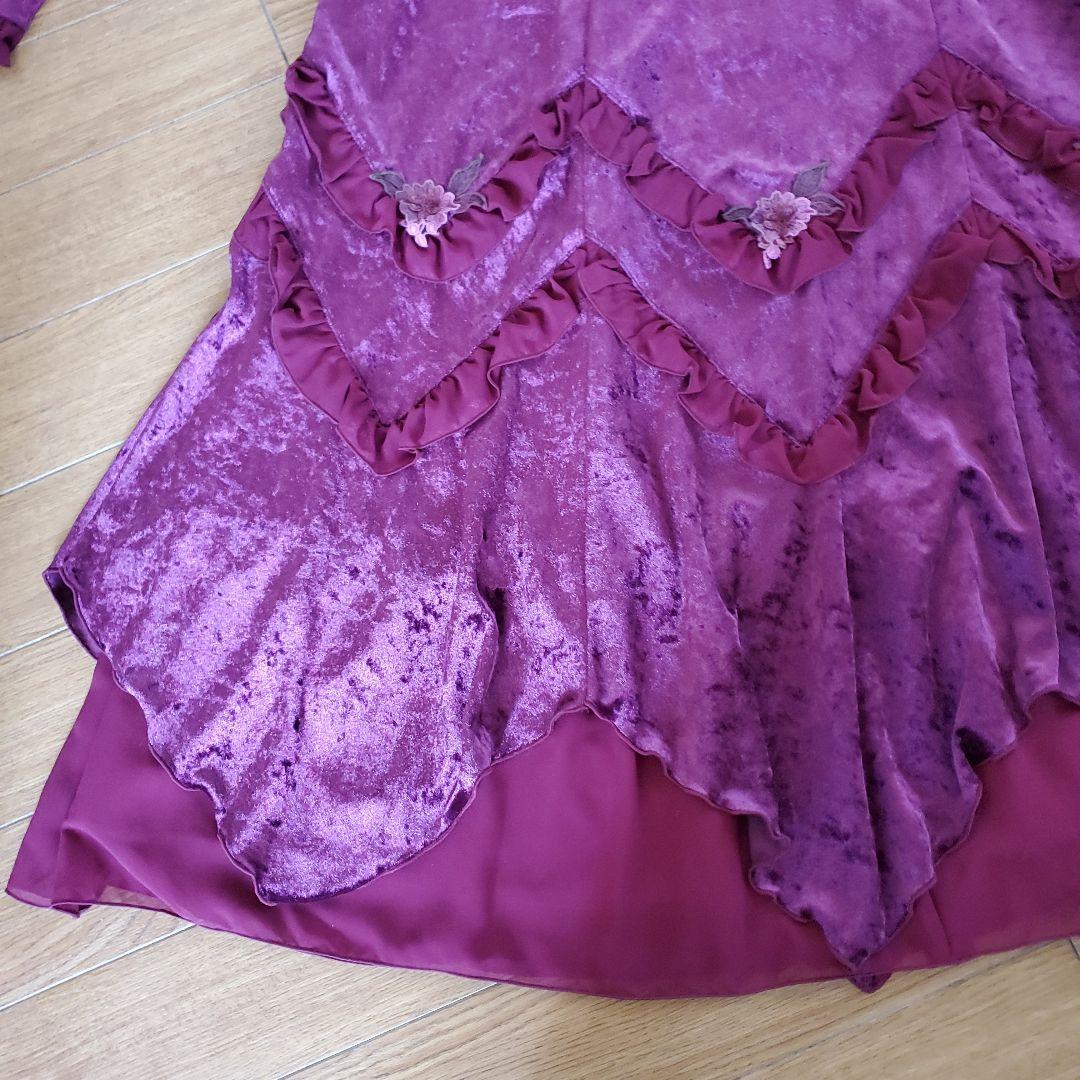 【スターバレリーナ】✴️超豪華　ベルベットロングワンピース