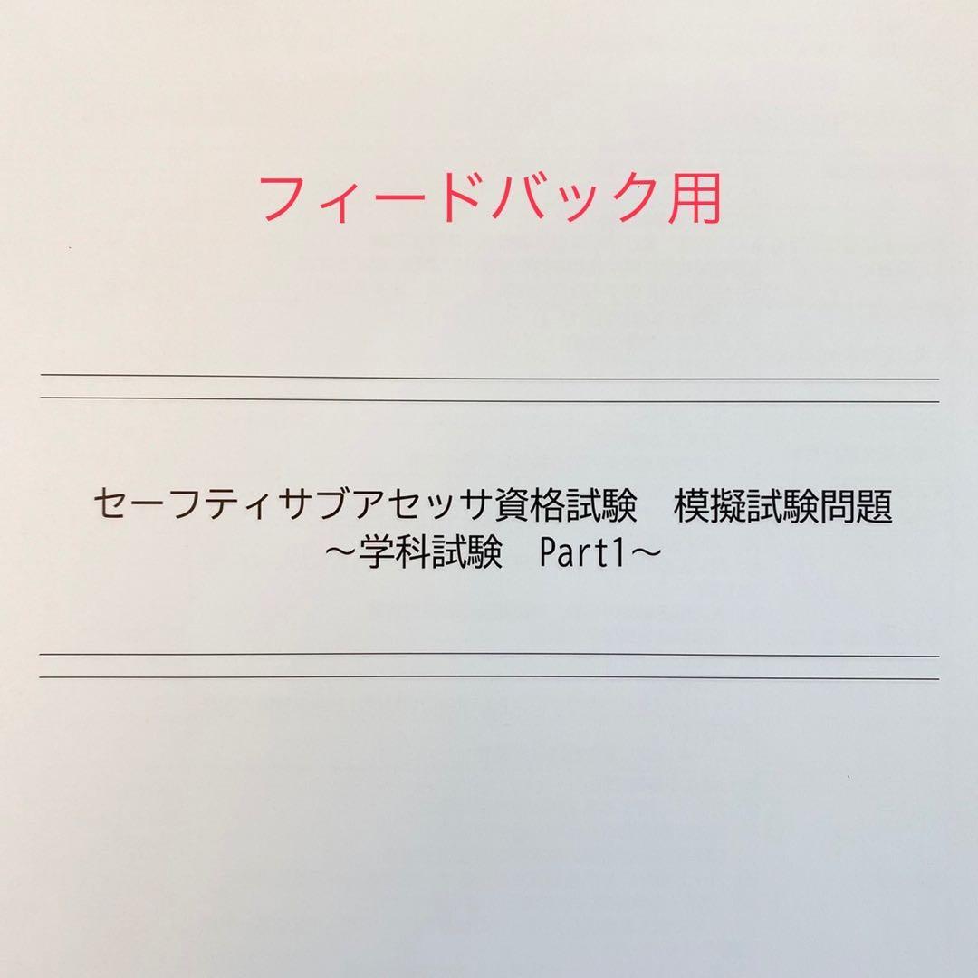 セーフティサブアセッサ　フィードバック用
