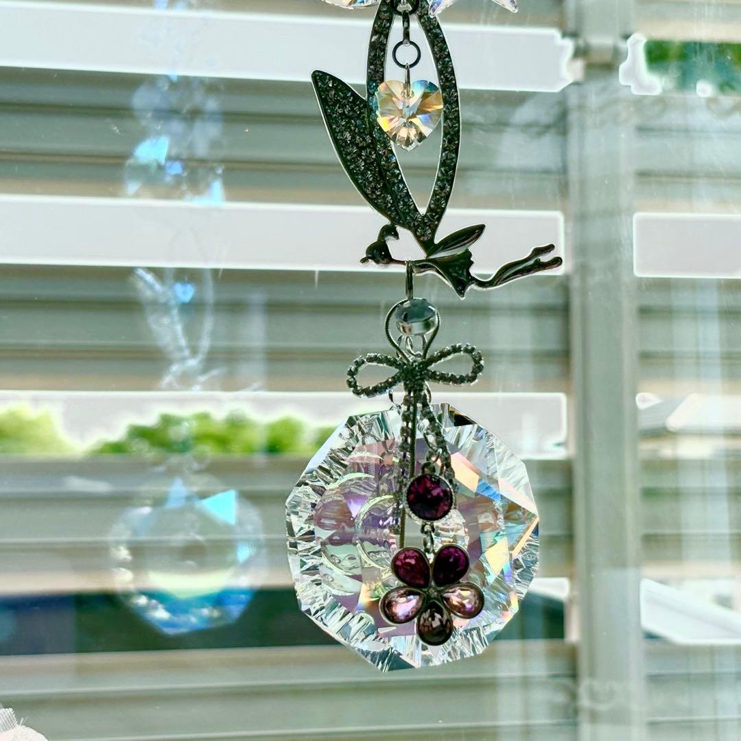 ブルーAB✩.*˚SWAROVSKIサンキャッチャー