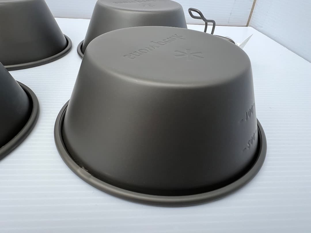 ⭐️【希少・未使用】スノーピーク peak 窒化シェラカップ 4個セット