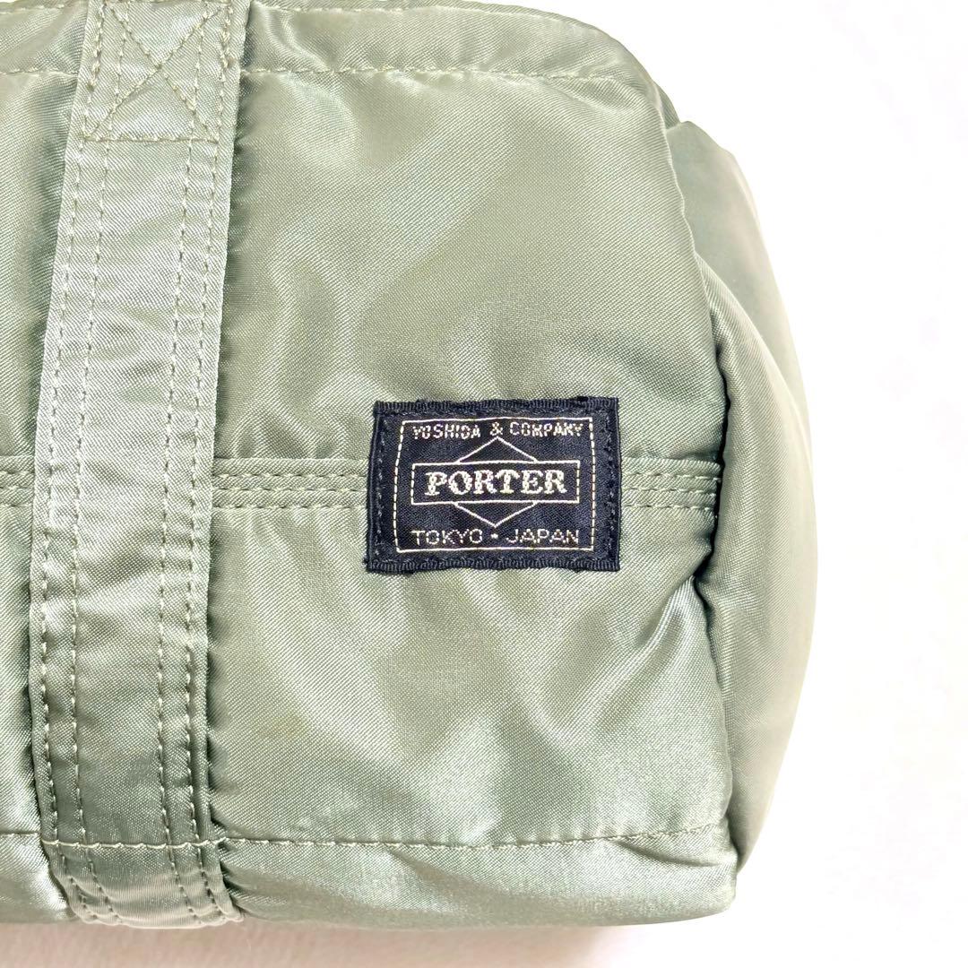 ◆極美品◆希少 ポーター タンカー ミニボストンバッグ Sサイズ セージ