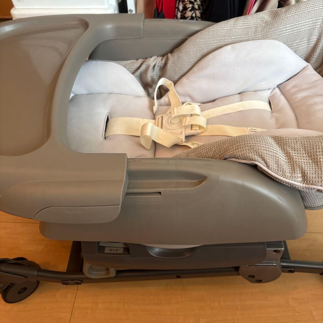 【美品】コンビ ネムリラ シンプライト ハイローチェア 手動