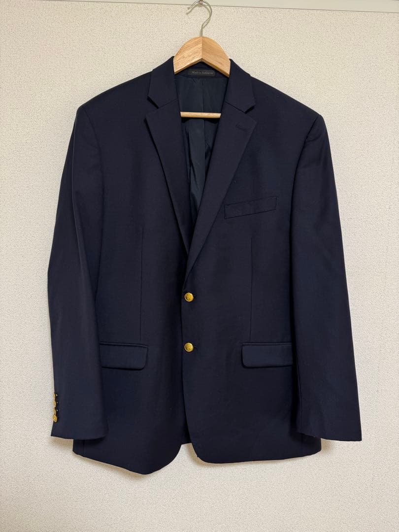 【美品】Ralph Lauren 紺ブレ ウール100%