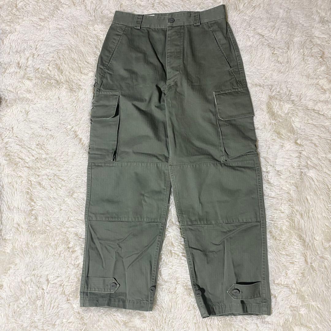 美品✨TICCA ティッカ カーゴパンツ(フランス軍)カーキ