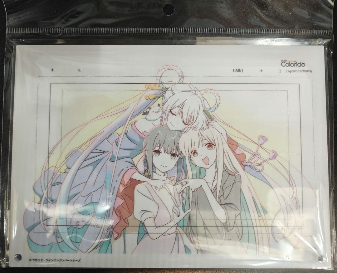 6*p様 超かぐや姫！　ラフ原画　アクリルパネル　かぐや　酒寄彩葉　月見ヤチヨ