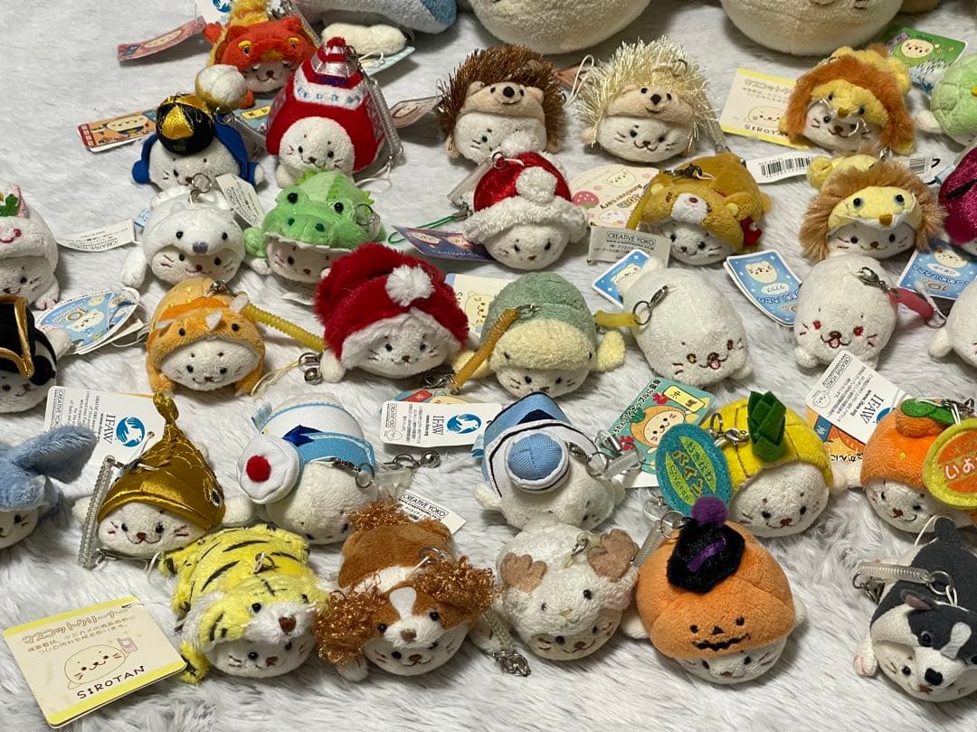しろたん マスコットクリーナー ぬいぐるみ 45個セット 平成レトロ ストラップ