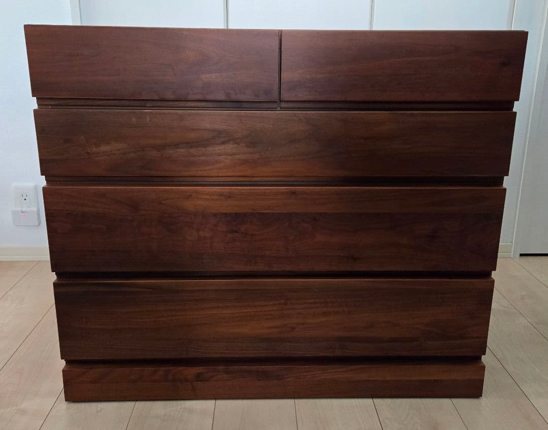 高野木工　80　サイドチェスト　レッチェ　ウォルナット