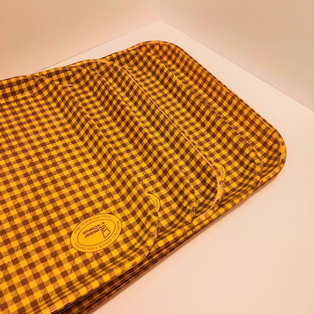 非売品 ミスタードーナツ 店舗用トレイ 70年代〜80年代 昭和レトロ 4枚組
