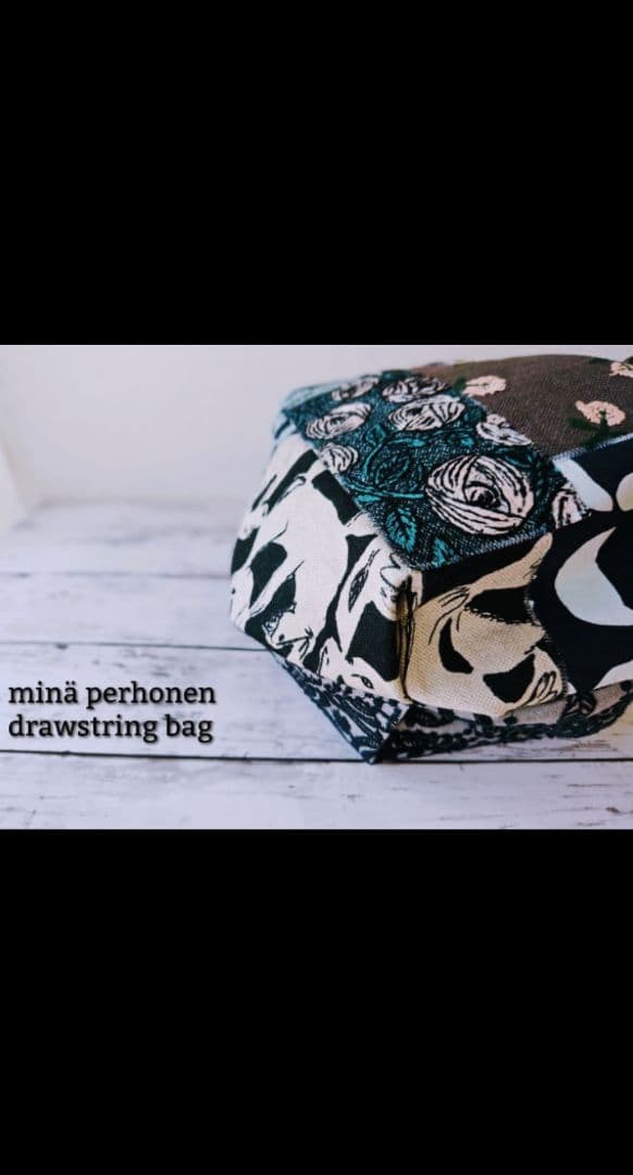 専用　新品ミナペルホネン ドローストリングバッグ foresttile　巾着