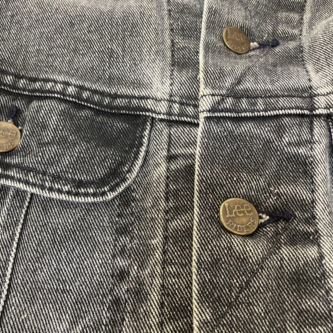 【*e様 Leeデニムジャケット　ブラックデニム　リー　フェードGジャン　Lサイ