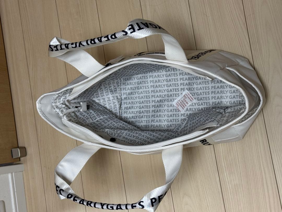 新品 未使用 PEARLY GATES ロッカーバッグ ホワイト　パーリーゲイツ