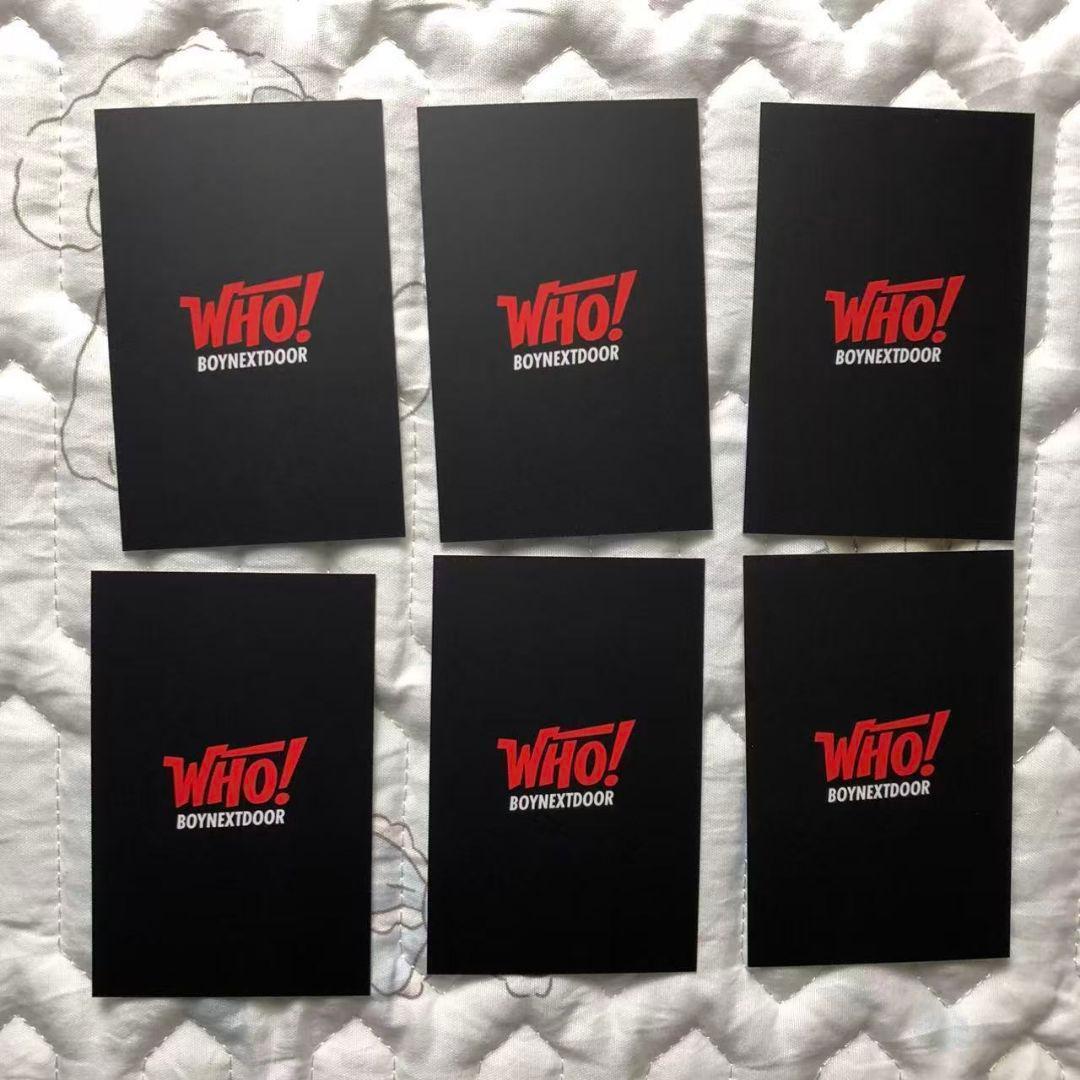 BOYNEXTDOOR WHO! weverse 公開放送 サノク トレカ 6枚