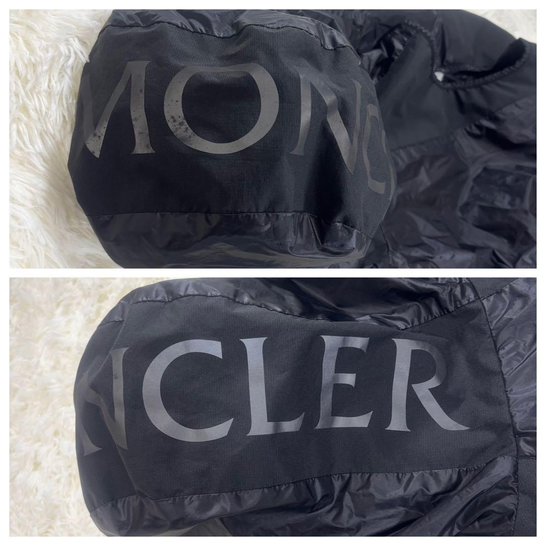 MONCLER フード付き　ナイロンベスト　ブラック　サイズ1