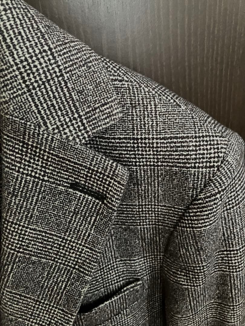 チルコロ1901 コットンジャージ グレンチェックプリント ジャケット