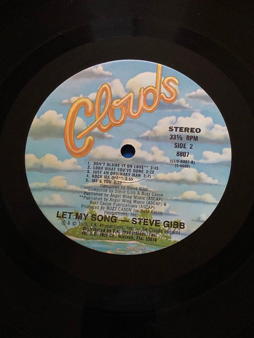 LPレコード♢スティーブ・ギブ♢CLOUD8807♢うg4922w43