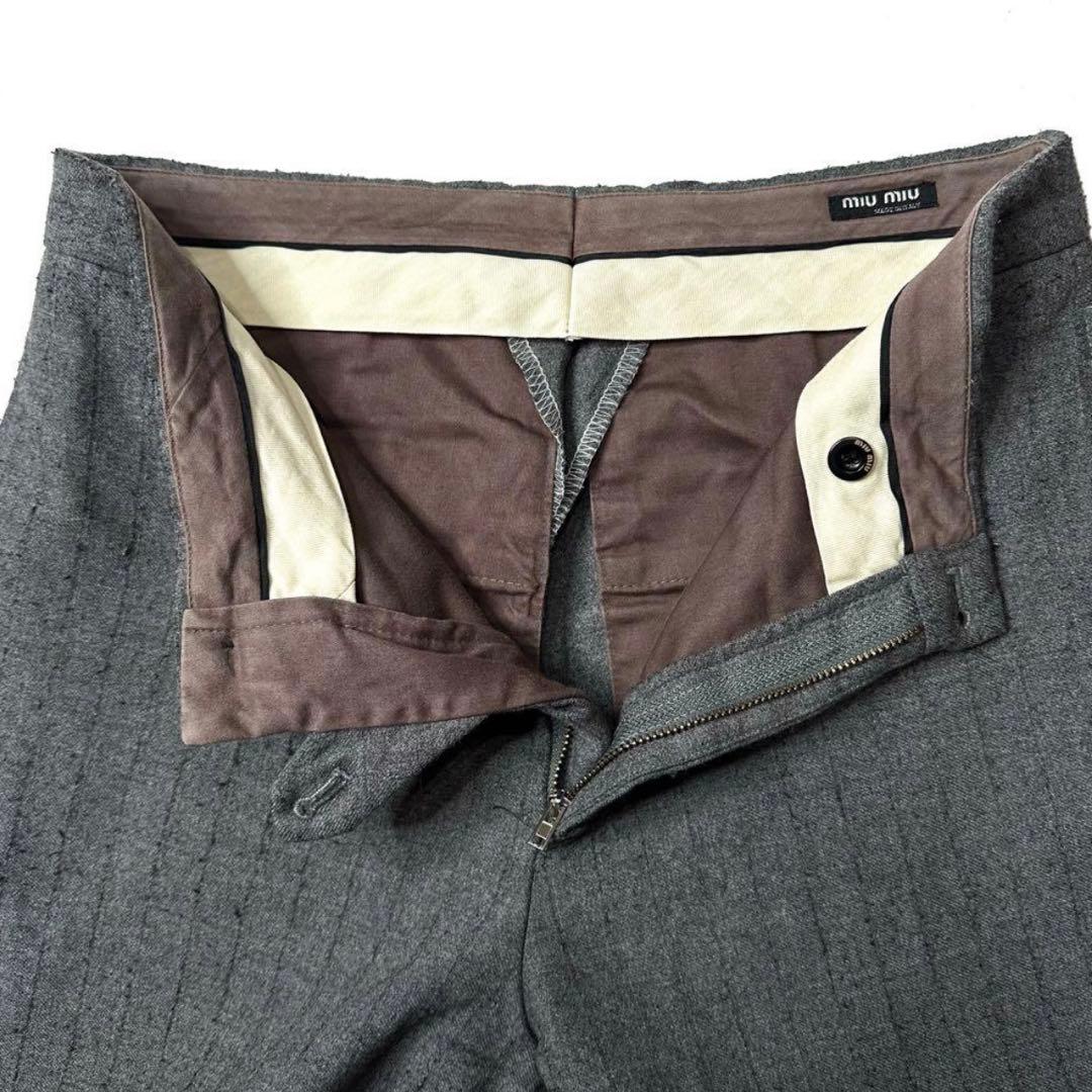 miu miu wool スラックス