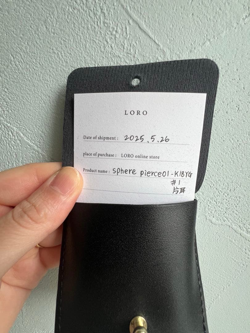 spherepierce01【一粒・片耳のみ】美品！