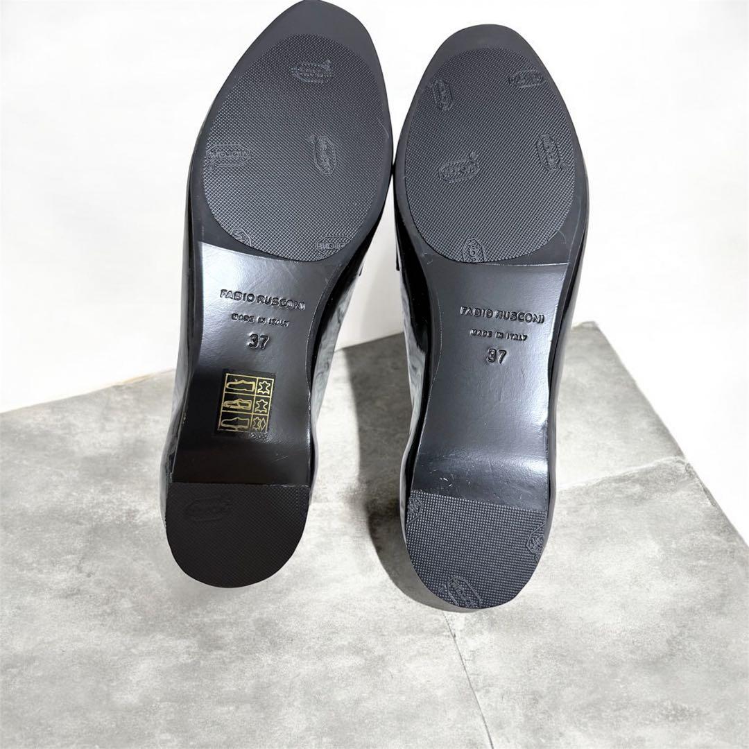 未使用⭐︎FABIO RUSCONI ローファ（ブラックコンビ）ハラコ　37