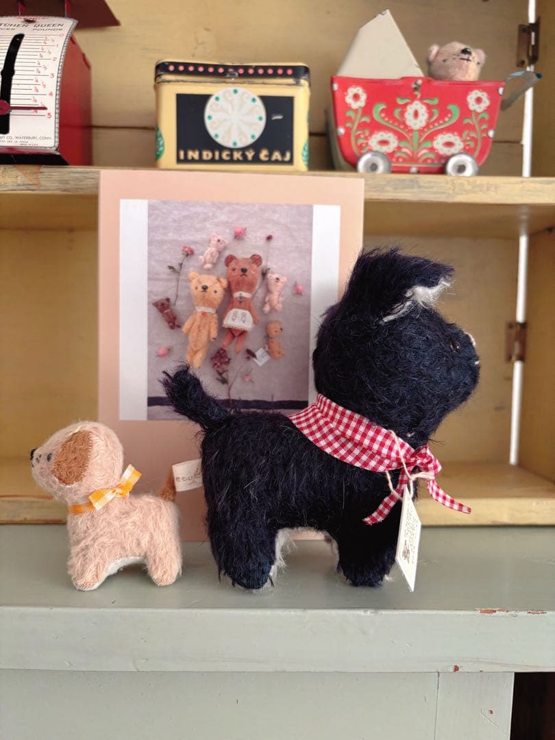 yofugetu 10.5cm黒わんこさんとちびわんこさんset