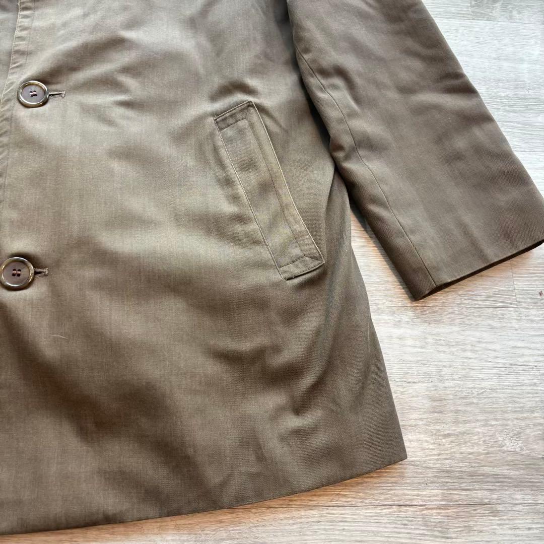 GRENFELL 英国製 ボアライナー付ハンティングコートコーデュロイ襟%466