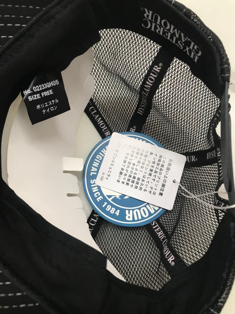 【新品未使用】 ヒステリックグラマー　キャップ　GUITAR GIRL 0003