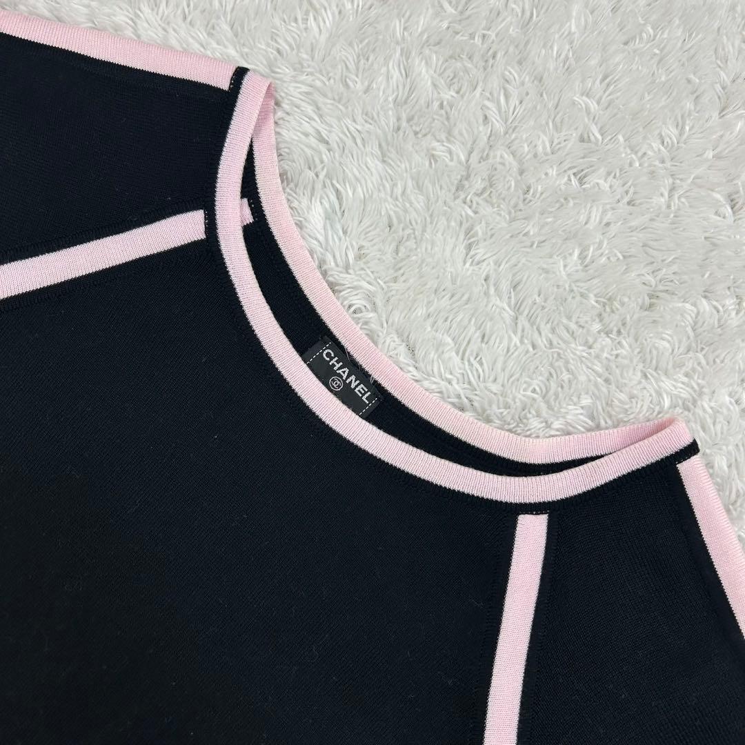 【美品】シャネル☆ココマークロゴパッチ入りTシャツ 希少デザイン 即完売注意
