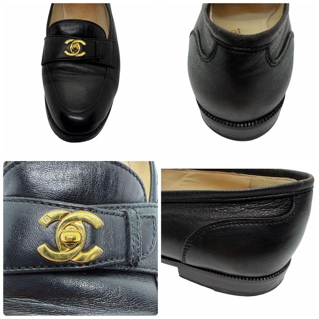 美品　CHANEL ターンロック　ローファー