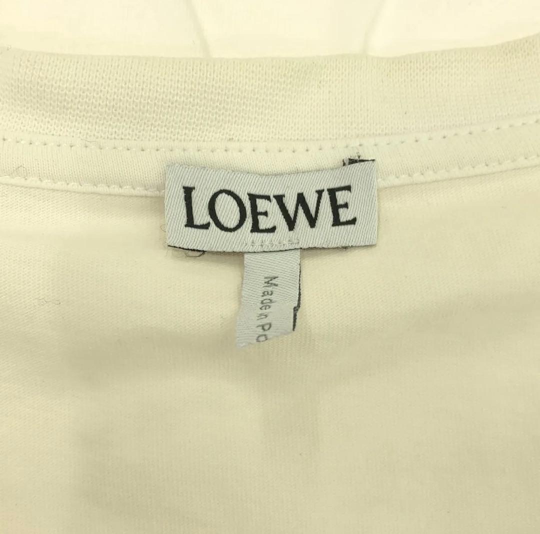 LOEWE ホワイト Tシャツ　L