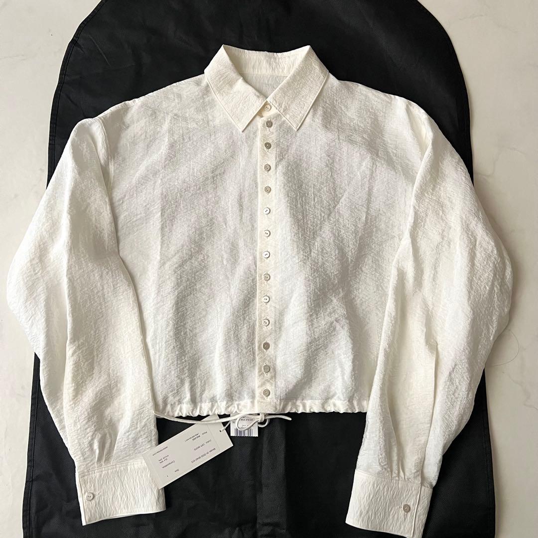 未使用タグ付 IRENISA イレニサ 長袖シャツ ブラウス 白 2025年製
