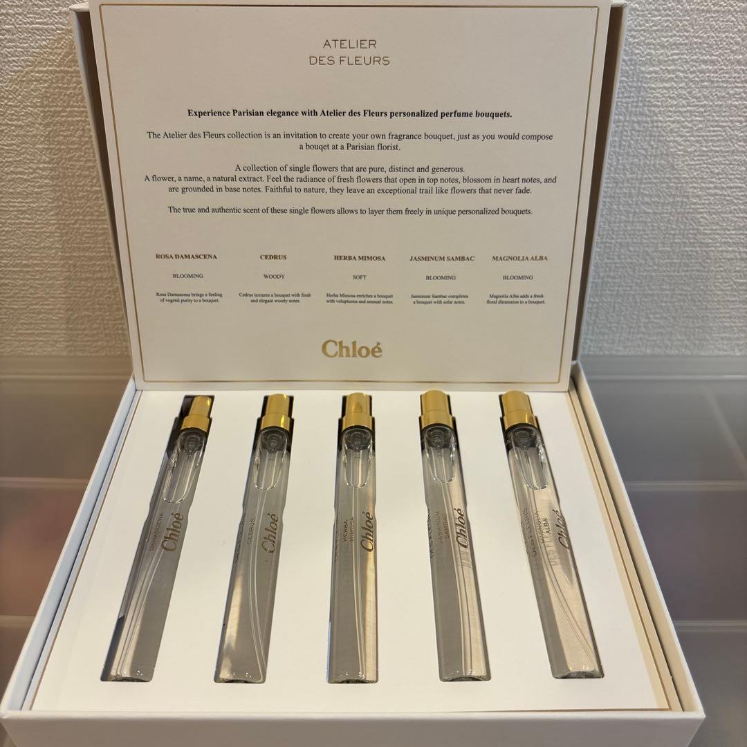 Chloé ATELIER DES FLEURS 旅行用香水5本セット 10ml
