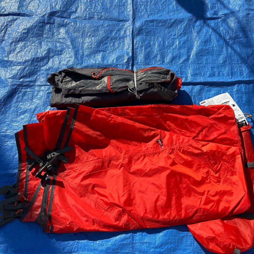 美品　POLeRポーラー　ONEMAN TENT 軽量　簡易設営　オレンジ　ソロ