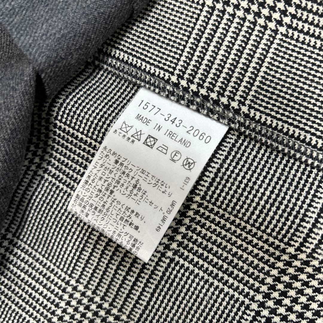 ダークグレー プリーツスカート チェック柄 オニールオブダブリン